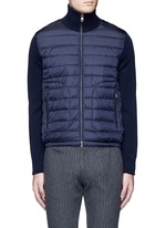 Main View -Click To Enlarge 'Maglione Tricot' down front zip cardigan