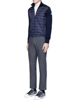 Figure View -Click To Enlarge 'Maglione Tricot' down front zip cardigan