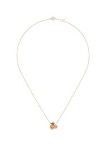 Main View -Click To Enlarge 'And the little ones...' Fruit garnet sapphire 18k yellow gold pendant necklace
