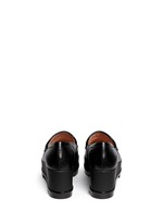 Back View -Click To Enlarge 'Yokolej' leather wedge platform loafers