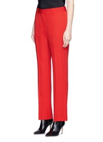 Front View -Click To Enlarge Wool grain de poudre pants