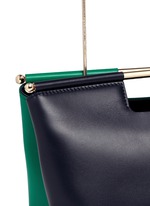 Detail View -Click To Enlarge 'Gret' colourblock leather satchel clutch