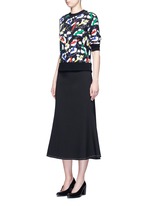 Figure View -Click To Enlarge 'Leopard' brushstroke print cotton sweatshirt