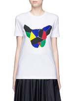 Main View -Click To Enlarge 'Olympic Dog' collage print T-shirt