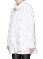 Front View -Click To Enlarge 'Pistache' floral fil coupé jacket
