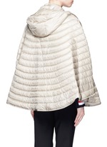 Back View -Click To Enlarge 'Chinchard' hooded down cape jacket