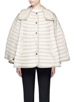 Main View -Click To Enlarge 'Chinchard' hooded down cape jacket