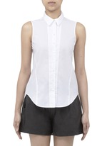 Theyskens' Theory&nbsp;'Buik' cotton sleeveless shirt