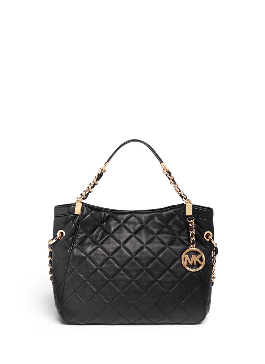 michael kors susannah quilted tote