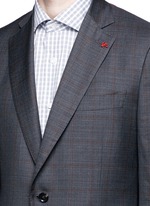 Detail View -Click To Enlarge 'Gregory' overcheck Aquaspider wool suit