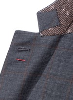 Click To Enlarge 'Gregory' overcheck Aquaspider wool suit