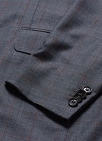 Click To Enlarge 'Gregory' overcheck Aquaspider wool suit