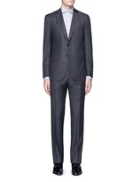 Main View -Click To Enlarge 'Gregory' overcheck Aquaspider wool suit