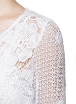 Detail View -Click To Enlarge 'Greta' scalloped lace rompers