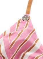 Detail View -Click To Enlarge 'Phoenix' stripe racerback triangle bralette