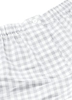 Detail View -Click To Enlarge 'Tia' gingham check organic cotton boxer shorts