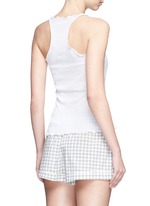 Back View -Click To Enlarge 'Tia' gingham check organic cotton boxer shorts