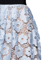 Detail View -Click To Enlarge 'Flower Garden' guipure lace midi skirt
