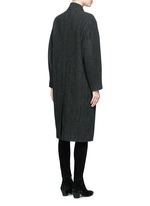 Back View -Click To Enlarge 'Henley' herringbone virgin wool boyish coat