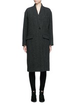 Main View -Click To Enlarge 'Henley' herringbone virgin wool boyish coat