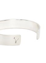 Detail View -Click To Enlarge 'Le 33 Grammes' brushed sterling silver cuff