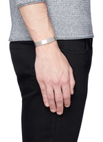 Figure View -Click To Enlarge 'Le 33 Grammes' brushed sterling silver cuff