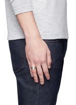 Figure View -Click To Enlarge 'Le 15 Grammes' brushed sterling silver ring