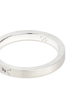 Click To Zoom Le Gramme - 'Le 3 Grammes' brushed sterling silver ring