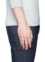 Figure View -Click To Enlarge 'Le 3 Grammes' brushed sterling silver ring