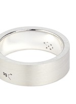 Detail View -Click To Enlarge 'Le 9 Grammes' brushed sterling silver ring