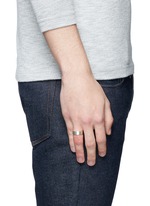 Figure View -Click To Enlarge 'Le 9 Grammes' brushed sterling silver ring