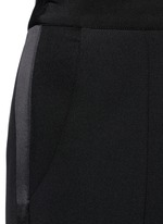 Detail View -Click To Enlarge 'Mason' extended stripe cropped tuxedo pants