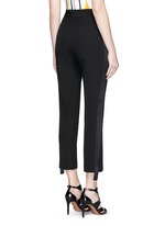 Back View -Click To Enlarge 'Mason' extended stripe cropped tuxedo pants