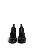 Front View -Click To Enlarge 'Zucca' leather Chelsea boots