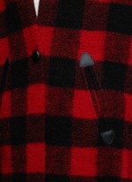 Detail View -Click To Enlarge 'Gabrie' check plaid bouclé coat