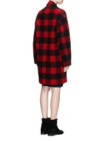 Back View -Click To Enlarge 'Gabrie' check plaid bouclé coat