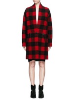Main View -Click To Enlarge 'Gabrie' check plaid bouclé coat