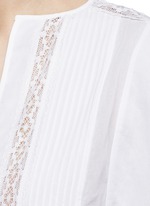 Detail View -Click To Enlarge 'Rodge' lace insert butterfly sleeve top