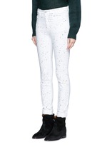 Front View -Click To Enlarge 'Ennett' scatter paint print jeans