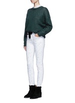 Figure View -Click To Enlarge 'Ennett' scatter paint print jeans
