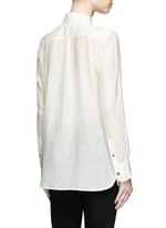 Back View -Click To Enlarge 'Lindsey' sheer cotton silk shirt