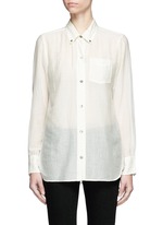Main View -Click To Enlarge 'Lindsey' sheer cotton silk shirt