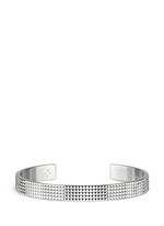Main View -Click To Enlarge 'Guilloché Le 23 Grammes' stud sterling silver cuff