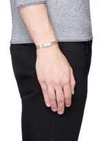 Figure View -Click To Enlarge 'Guilloché Le 23 Grammes' stud sterling silver cuff