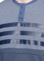 Detail View -Click To Enlarge Patchwork Henley shirt