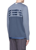 Back View -Click To Enlarge Patchwork Henley shirt