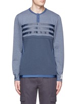 Main View -Click To Enlarge Patchwork Henley shirt