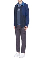 Figure View -Click To Enlarge Patchwork Henley shirt