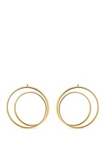 Main View -Click To Enlarge 'Anamorphose' 18k yellow gold large twisted earrings