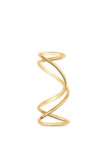 Main View -Click To Enlarge 'Anamorphose' 18k yellow gold twisted long ring